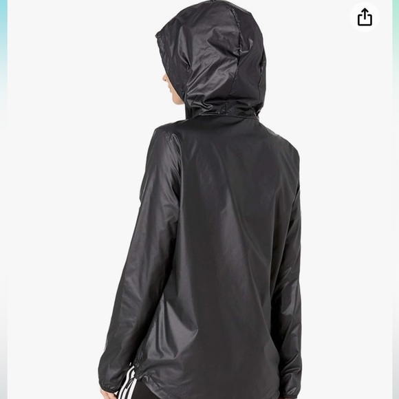 ADIDAS Women’s Black Windbreaker, Size Medium. - Picture 8 of 8